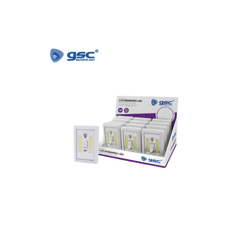 Luz de armario LED COB 1w Mínimo 12 ud. (Precio Unidad) GSC C24/48