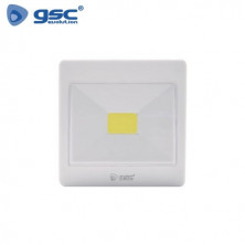 Luz de armario LED 3w 180Lm Funciona a pilas Caja expositora 12 unidades IP20 GSC C12/48