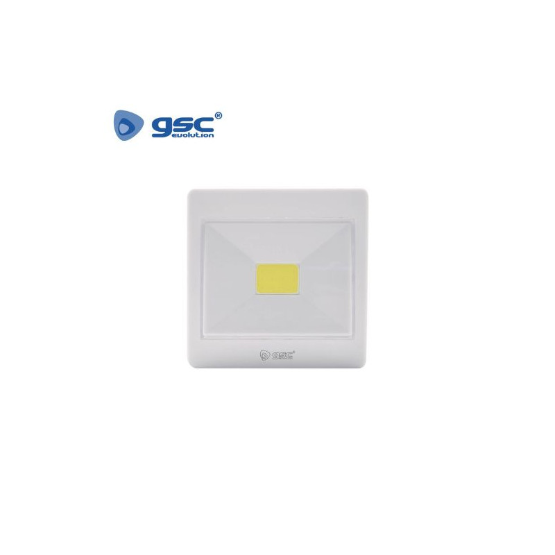 Luz de armario LED 3w 180Lm Funciona a pilas Caja expositora 12 unidades IP20 GSC C12/48