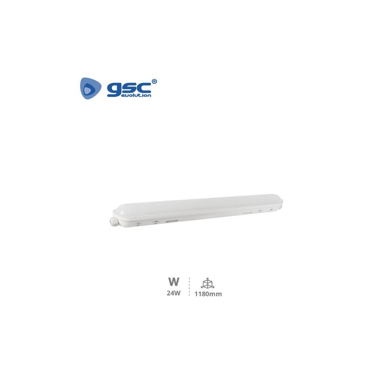 Pantalla estanca LED IP65 24w 6500K 2880Lm 1180mm Kiowa GSC C1/15
