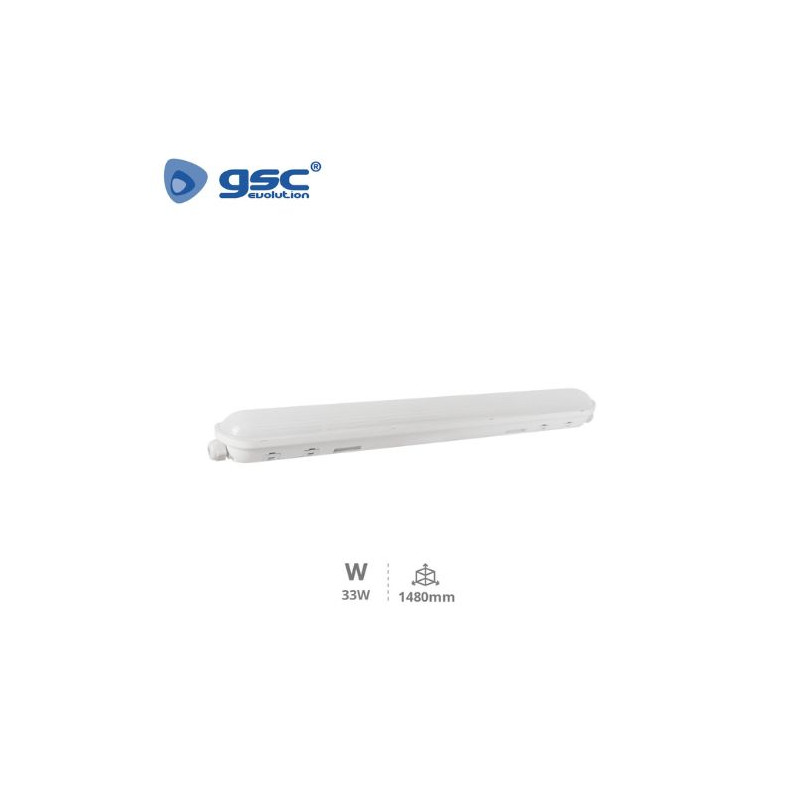 Pantalla estanca LED IP65 33w 6500K 3960Lm 1480mm Kiowa GSC ÚLTIMAS UNIDADES