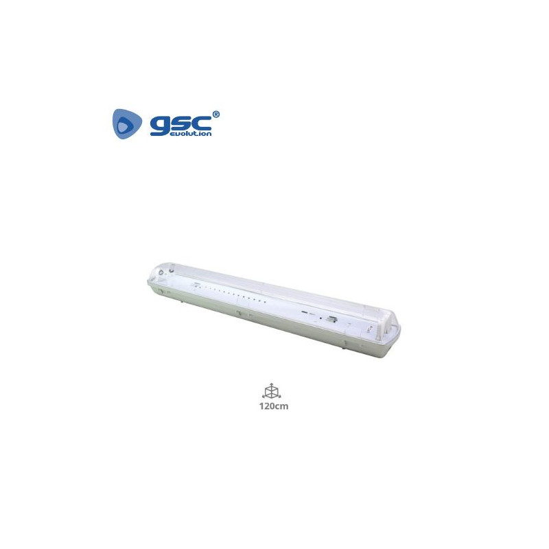 Pantalla estanca LED IP65 para 2 tubos T8 120cm GSC C1/8