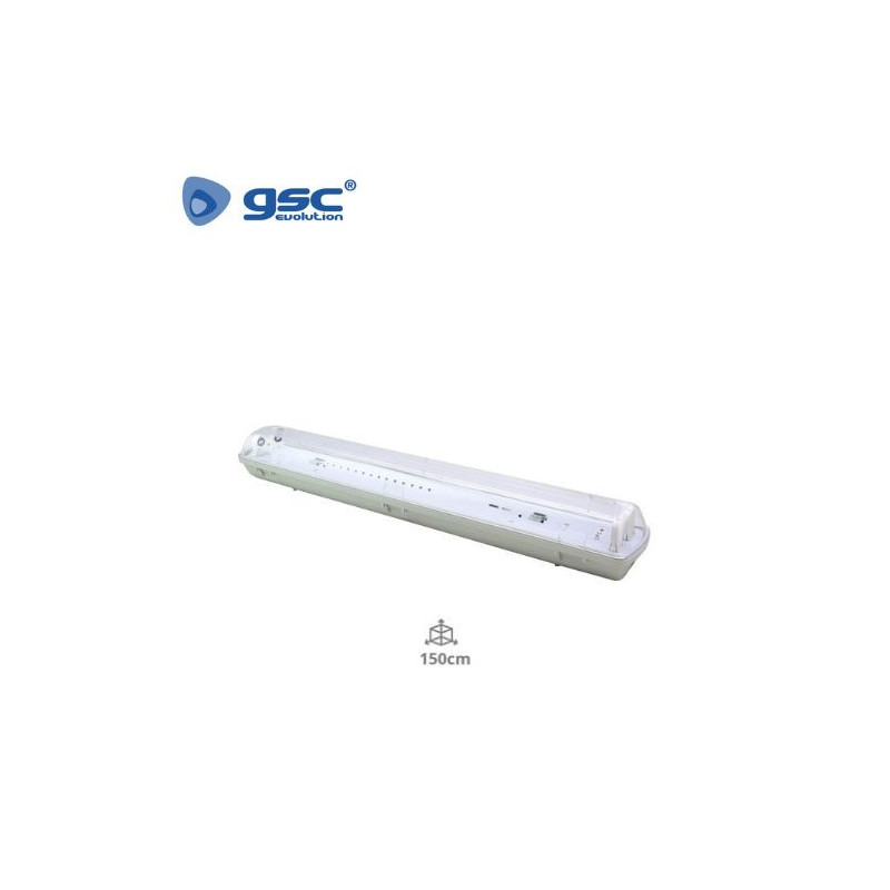 Pantalla estanca LED IP65 para 2 tubos T8 150cm GSC C1/10