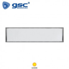 Panel LED Rectangular 40w 4200K 4000Lm EMPOTRABLE Color del marco Níquel 120x30cm Hassi GSC C1/5 UUS