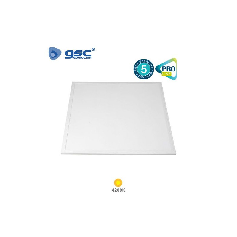 Panel LED Cuadrado 40w 4200K 4800Lm EMPOTRABLE Color marco Blanco 60x60cm UGR19 Lubuko PRO LINE GSC