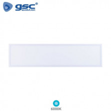 Panel LED Rectangular 40w 6000K 4000Lm EMPOTRABLE Color del marco Blanco 120x30cm Luena GSC