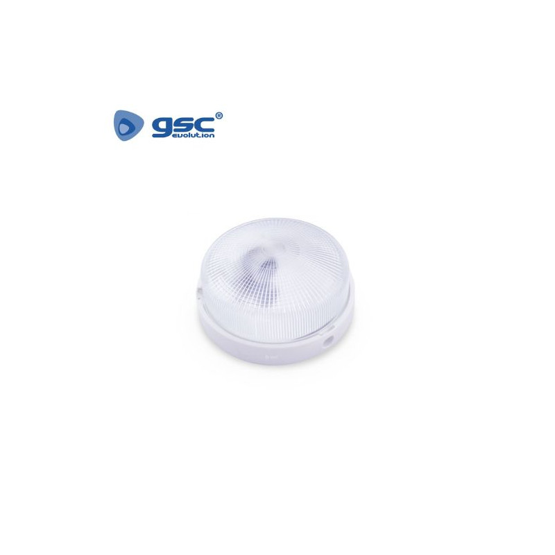 Aplique de pared Máx.60w E27 Redondo Blanco Diámetro 225x105mm IP44 220V GSC C1/12