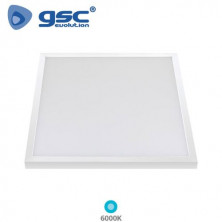 Panel LED Cuadrado 40w 6000K 4200Lm SUPERFICIE Color del marco Blanco 60x60cm Borna GSC C1/6