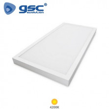 Panel LED Rectangular 36w 4200K 3600Lm SUPERFICIE Color del marco Blanco 90x30cm Kisongo GSC C1/6