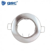 Aro redondo fijo Níquel Satín GU10 Incluido Diámetro 75mm Diámetro empotramiento 60mm GSC UUS