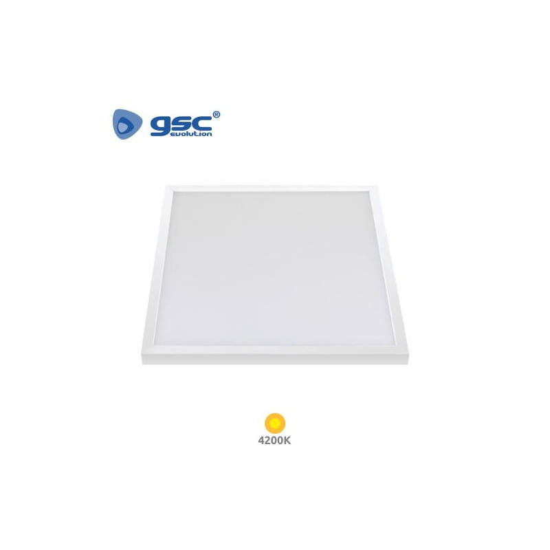 Panel LED Cuadrado 40w 4200K 4200Lm SUPERFICIE Color del marco Níquel 60x60cm Borma GSC C1/6