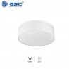 Plafon techo de tela Redondo 60w 2xE27 Blanco Gemena GSC C1/2