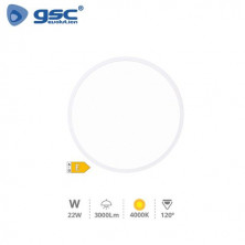 Plafon techo LED Redondo 22w 4000K Blanco 2500 Lm Melun GSC C1/6