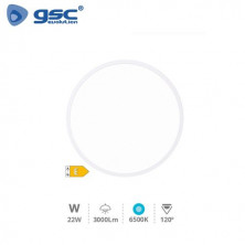 Plafon techo LED Redondo 22w 6500K 2500Lm Blanco Melun GSC C1/6
