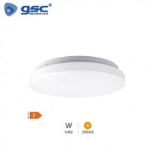 Plafón techo LED Redondo 14w 3000K 1190Lm Blanco Elda GSC C1/10