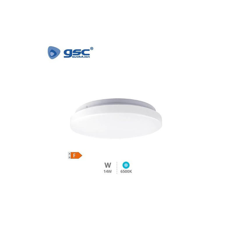 Plafón techo LED Redondo 14w 6500K 1190Lm Blanco Elda GSC C1/10