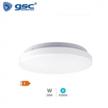 Plafón techo LED Redondo 20w 6500K 1600Lm Blanco Elda GSC C1/10