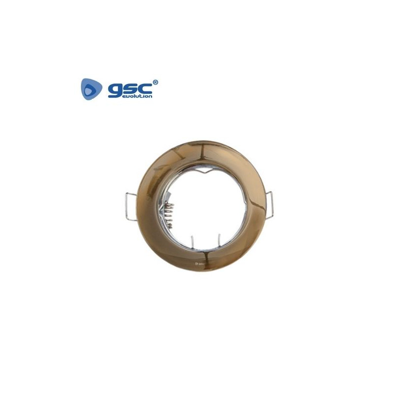 Aro redondo fijo Oro Viejo GU10 Incluido Diámetro 75mm Diámetro empotramiento 60mm GSC UUS