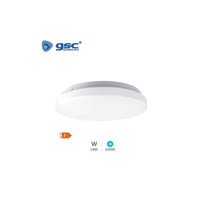 Plafón techo LED Redondo 24w 6500K 1920Lm Blanco Elda GSC C1/10