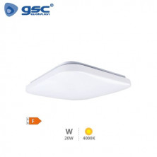 Plafón de techo LED Cuadrado 20w 4000k 1600Lm Bogen  GSC C1/10