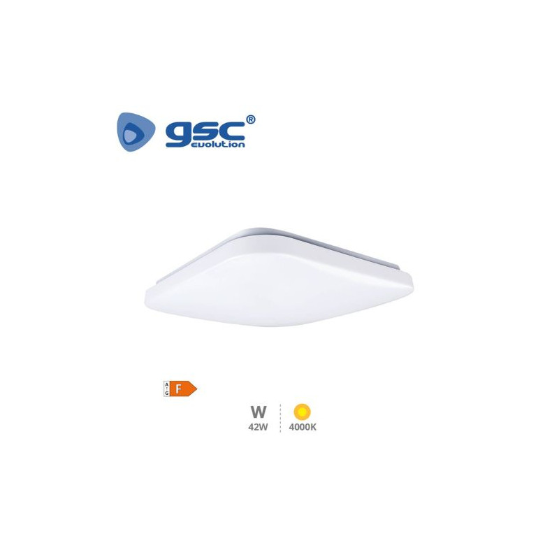 Plafón de techo LED Cuadrado 42w 4000K 3570Lm Bogen GSC C1/5