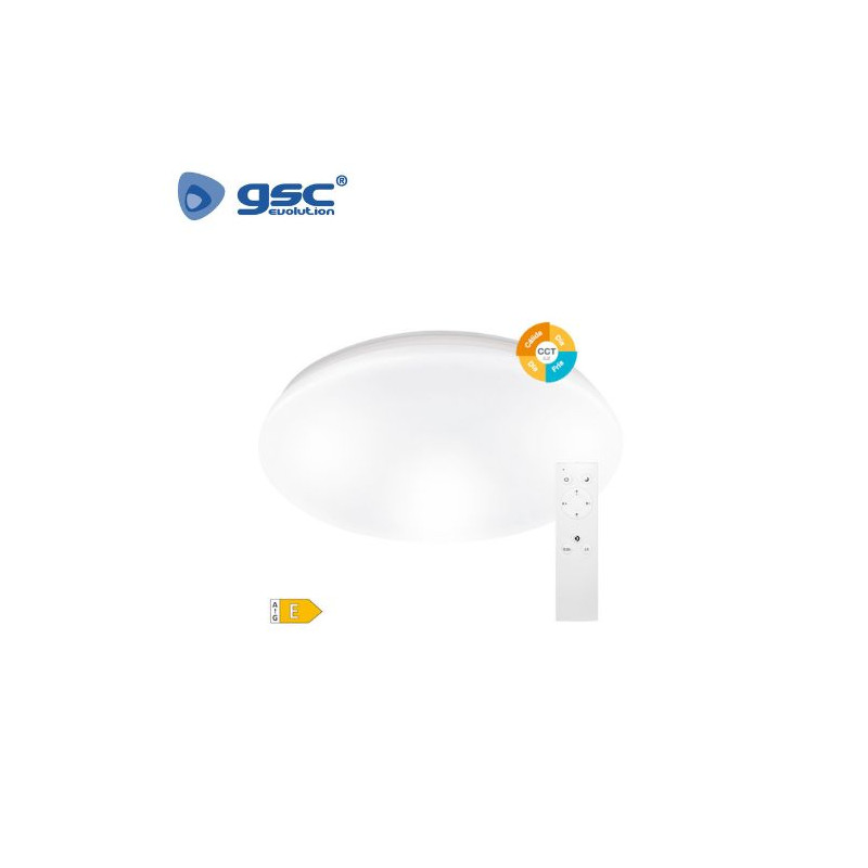 Plafon techo LED Redondo REGULABLE 60w 3000K a 6500K Blanco 5700Lm Austra GSC C1/8
