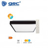 Plafón techo LED Cuadrado 30w CCT Tono de luz ajustable 2400Lm Negro Andra GSC C1/5