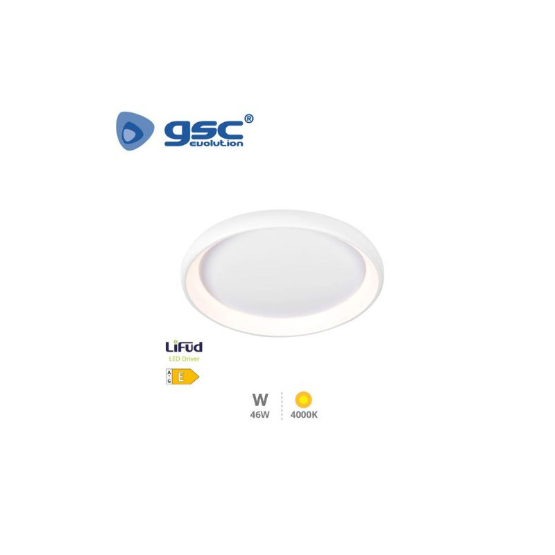 Plafón techo LED Redondo 46w 4000K 3306Lm Blanco Simola GSC C1/1