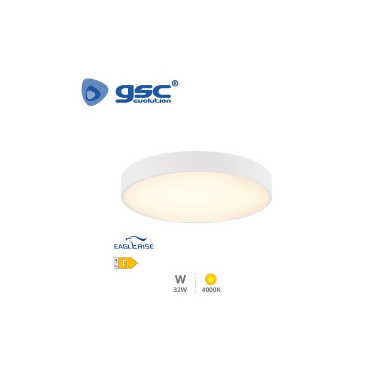 Plafón techo LED Redondo 32w 4000K 2355Lm Blanco Kataja GSC C1/1