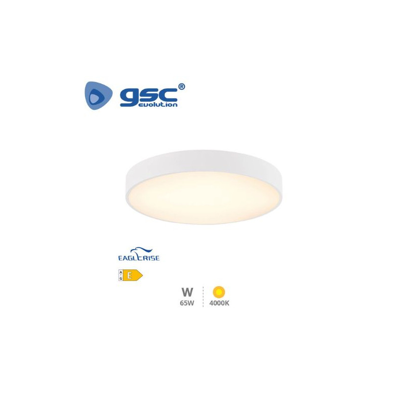 Plafón techo LED Redondo 65w 4000K 4817Lm Blanco Kataja GSC C0/1
