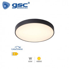 Plafón techo LED Redondo 65w 4000K 4817Lm Negro Kataja GSC C1/1
