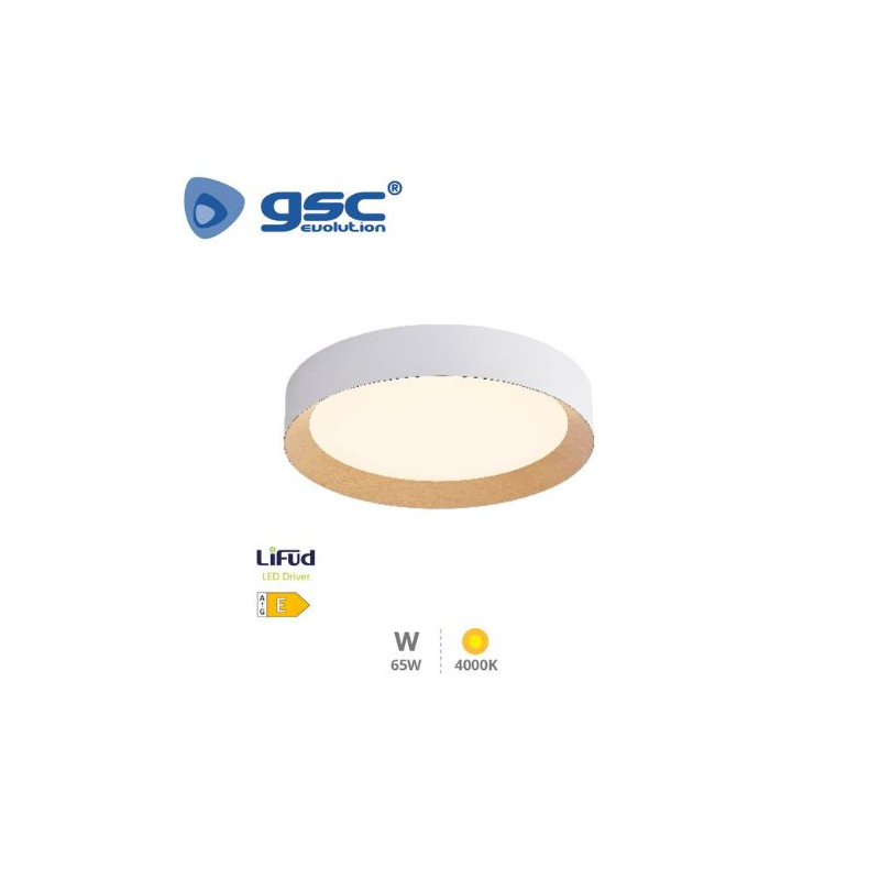 Plafón techo LED Redondo 65w 4000K 3446Lm Blanco Peranka GSC C1/1