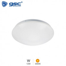 Plafón techo LED Redondo 12W 3000K 900Lm Diámetro 260x75mm Blanco Birai GSC C1/10