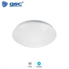 Plafón techo LED Redondo 12W 6500K 900Lm Diámetro 260x75mm Blanco Birai GSC C1/10