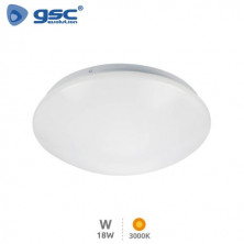 Plafón techo LED Redondo 18W 3000K 1350Lm Diámetro 310x95mm Blanco Birai GSC