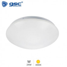 Plafón techo LED Redondo 24W 4000K 1800Lm Diámetro 350x95mm Blanco Birai GSC C1/5