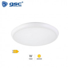 Plafón techo LED Redondo SENSOR movimiento / crespuscular 16w 4000K Blanco 1300 Lm Lainio GSC C1/10