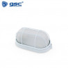 Aplique de pared Máx.60w E27 Ovalado con Rejilla Exterior Aluminio Blanco IP44 220V GSC C1/20