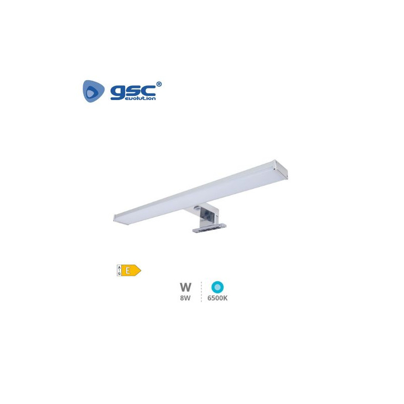 Aplique de baño LED 8w 6500K 640Lm 400mm IP44 Gris Laksa GSC C1/20