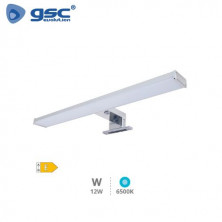 Aplique de baño LED 12w 6500K 960Lm 600mm IP44 Gris Laksa GSC C1/20