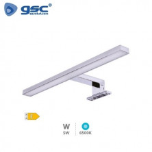Aplique de baño LED 5w 6500K 350Lm 300mm IP44 Gris Amnes GSC C1/20