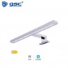 Aplique de baño LED 5w 6500K 350Lm 300mm IP44 Gris Amnes GSC C1/20