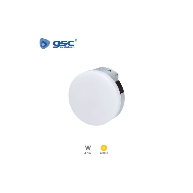 Aplique de baño LED 4,5w 4000K 385Lm Níquel Inada IP44 GSC C1/100
