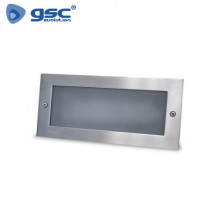 Aplique de pared Máx.60w E27 Rectangular Níquel EMPOTRABLE IP54 220V GSC C1/20