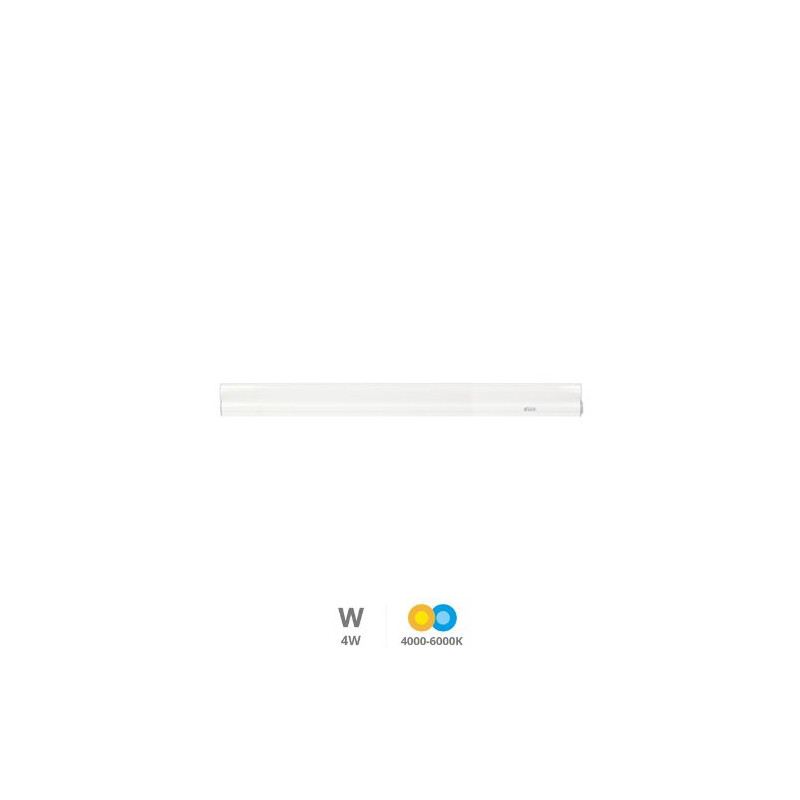Regleta Pantalla Electrónica LED T5 4w CCT Tono de luz ajustable 470Lm 300mm Siluas GSC C1/25