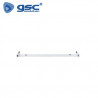 Regleta Pantalla Industrial para 2 tubos LED T8 120cm GSC C1/60