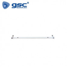 Regleta Pantalla Industrial para 2 tubos LED T8 150cm GSC C1/60