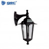 Farol jardin E27 IP44 60w Brazo arriba Alum Negro 280x420 Serie Lenna GSC C1/6