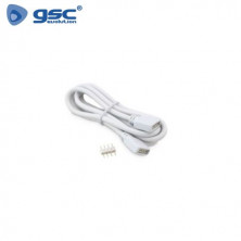 Alargador para tira LED RGB de 24v 1m conectores macho Hembra GSC C1/1