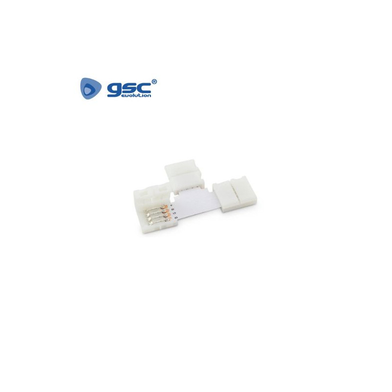 Conector clip en forma de T para unir Tira de LED SMD 5050/RGB 10mm GSC C1/1